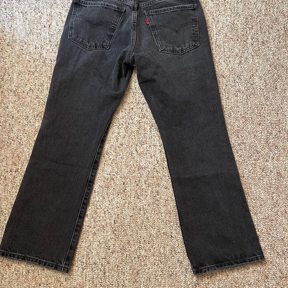 Women’s Black Levi's Middy Bootcut Anke Jeans - Picture 4 of 10